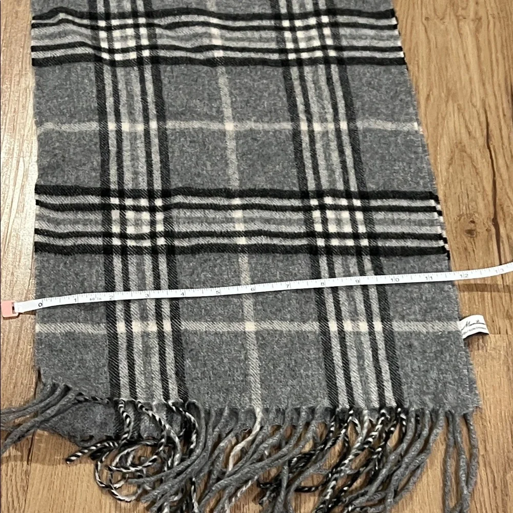 Gray Plaid Men's Scarf